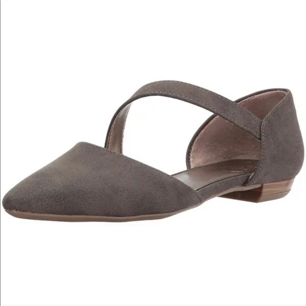 Life stride Zalana Grey Strappy Pointed Flat 7.5